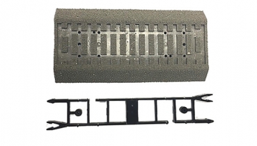 Roco 42660 HO RocoLine mit Bettung, Gleisbettung für 42400, Holzschwelle