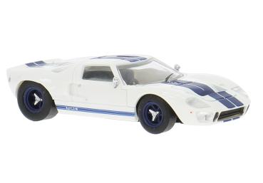 Brekina 18551 - Spur HO Ford GT40 weiß/blau 1966