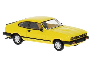 Brekina 19555 - Spur HO Ford Capri III gelb, 1978