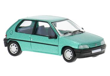 Brekina PCX870749 - Spur HO Peugeot 106 grün-met.