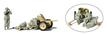 Preiser 16628 - Spur H0 Bausatz: Fallschirmjäger mit PAK; Deutsches Reich 1939 – 45