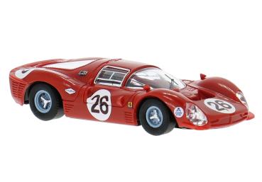 Brekina 22905 - Spur HO Ferrari 412P '26' 3.Platz Daytona 1967 Rodriguez/Guichet