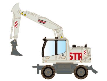 Minis/Lemke LC4271  - Spur N Liebherr Mobilbagger - STRABAG