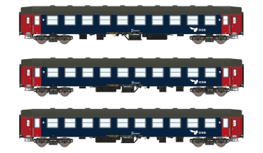 ASM 25003 - Spur N 3er Set Liegewagen UIC-Y, Bc DSB, Ep.IV-V