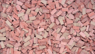 Juweela 28031 - Ziegelsteine NF ziegelrot Mix, 3.000 Stk