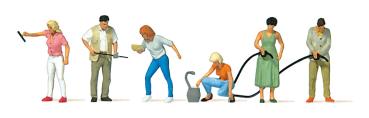 Preiser 10709 Spur H0 Figuren-Set "An der Tankstelle