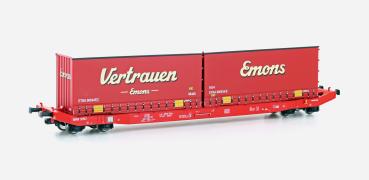 Mehano 28410 - Sur HO Containerwagen Sgkkms 698 der DB Cargo, "Emons", Ep. VI