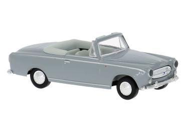 Brekina 29161 - Spur HO Peugeot 403 Cabrio in grau