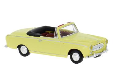 Brekina 29164 - Spur HO Peugeot 403 Cabrio gelb