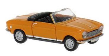 Brekina 29181 - Sput HO Peugeot 204 Cabriolet in orange