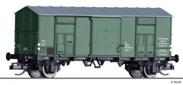 Tillig 14884 - Spur TT Gedeckter Güterwagen Materiallagerwagen zu Bauzug 31, DR