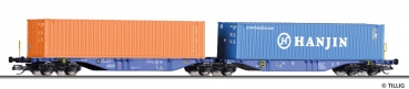 Tillig 18065 - Spur TT Containertragwagen Sggmrs, ERR