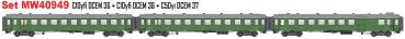 LS Models MW40949 Spur HO PLM Personenwagen-Set 3-tlg. OCEM, Ep.IIb