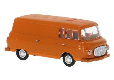 Brekina 30124 - Spur HO Barkas B 1000 Kasten, dunkelorange
