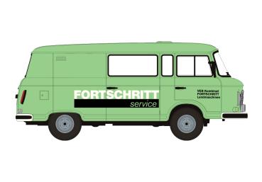 Brekina 30235 - Spur H0 Barkas B1000 Halbbus "Fortschritt Service",1980