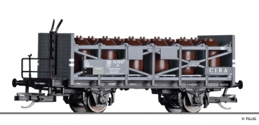 Tillig 17444 - Spur TT Säuretopfwagen P der CIBA AG, eingestellt bei den SBB