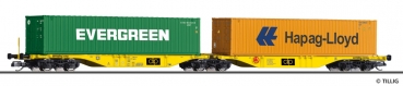 Tillig 18069 - Spur TT Containertragwagen Sggmrs der CLIP INTERMODAL Sp. z.o.o