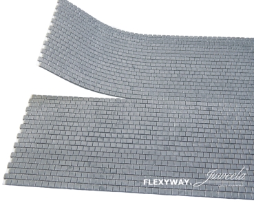 Juweela 28282 - FLEXYWAY Platten dunkelgrau, 40x40