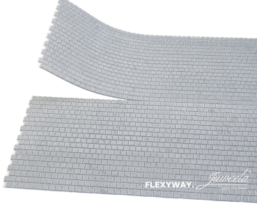 Juweela 28280 - FLEXYWAY Paneele, hellgrau, 2 Segmente