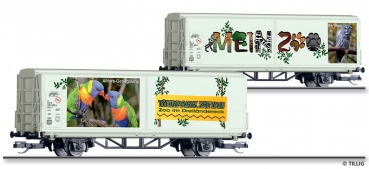 Tillig 14850 - Spur TT Schiebewandwagen Hbis-tt, Mein Zoo
