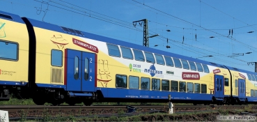 Tillig 16795 - Doppelstockwagen DBz 750, 2. Klasse, Metronom