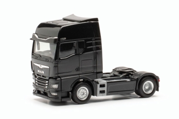 Herpa 315876-002 - MAN TGX GX Zugmaschine mit Spiegelkameras, schwarz