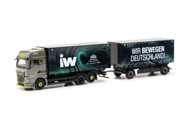 Herpa 317160 - MAN TGX GX Wechselkoffer-Hängerzug "IW / Wir bewegen Deutschland"