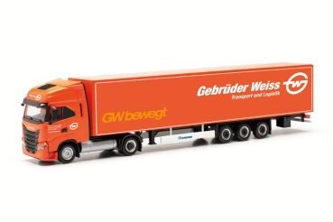 Herpa 317344 - Iveco S-Way LNG Koffer-Sattelzug 15m "Gebrüder Weiss"