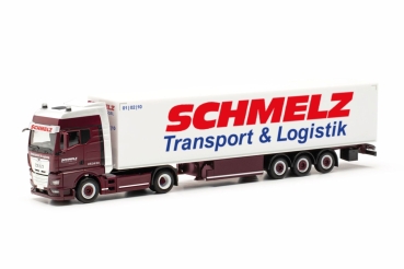 Herpa 317351 - MAN TGX GX Koffer-Sattelzug "Schmelz Kassel"