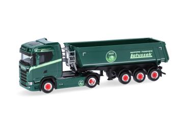 Herpa 320337 - Spur HO Scania CS 20 ND Rundmulden-Sattelzug "Latussek"