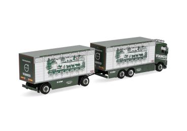 Herpa 320832 - Spur H0 Volvo FH GL FD 2020 Viehtransporter-Hängerzug "Vianco" (Schweiz/Birr-Lupfig)