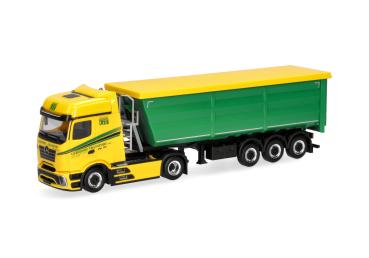 Herpa 321006 -Spur H0 Mercedes-Benz Actros L ProCabin Bigspace Stahlmulden-Sattelzug, Gersdorf Transporte