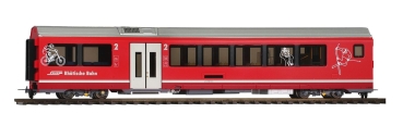 Bemo 3298172 - RhB B 577 01 AGZ Mittelwagen Freizeitabteil mit Innenbeleuchtung