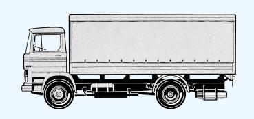 Preiser 31320 - Spur H0 Lastkraftwagen Mercedes-Benz LP 1113, Bausatz