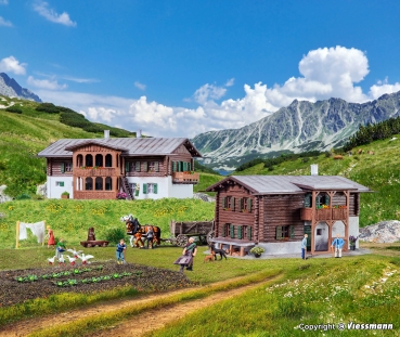 Kibri 37029 - Spur N Berghäuser Sertig, 2 Stück