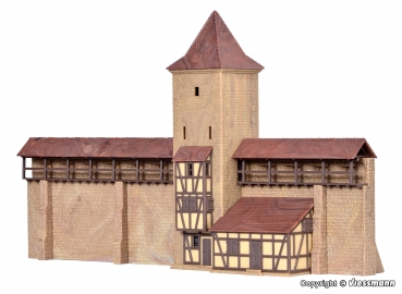 Kibri 37108 - Spur N Wehrturm mit Mauer in Rothenburg