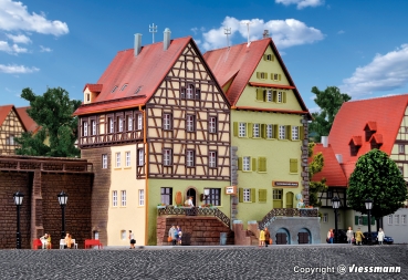Kibri 37110 - Spur N Häuser auf der Mauer in Schwäbisch Hall