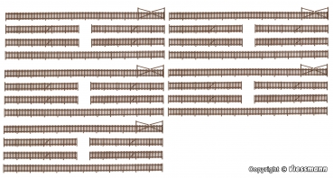 Kibri 37225 - Zaun mit Toren L=230 cm