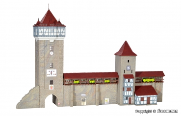Kibri 37362 - Spur N Stadtmauer mit Fachwerkturm