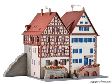 Kibri 37368 - Spur N  Fachwerkhaus an der Stadtmauer, 2 Stück
