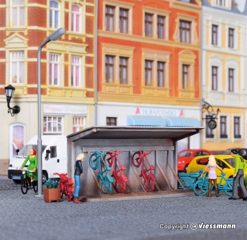 Kibri 38143 - Spur HO Deko-Set Fahrradständer.