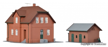 Kibri 38190 - Spur HO Siedlungshaus in Bottrop mit Nebengebäude