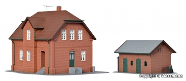 Kibri 38190 - Siedlungshaus in Bottrop mit Nebengebäude