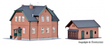 Kibri 38192 - Spur HO Werkswohnhaus in Bottrop mit Nebengebäude