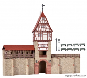 Kibri 38914 - Stadtmauer mit Fachwerkturm - Weil der Stadt.