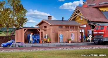 Kibri 39349 - Spur HO Nebengebäude mit Schuppen