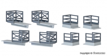 Kibri 39754 - Konsolenträger mit Geländer für Oberleitungsmasten