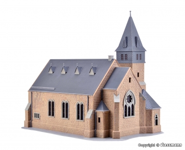 Kibri 39766 - Spur HO Kirche aus dem Westerwald mit Mauer