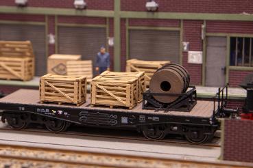 Joswood 40462 - Spur HO Offene Holzverschläge, 8 Stk