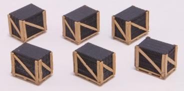 Joswood 40463 - Spur HO Brikettstapel auf Palette, 10 Stk.